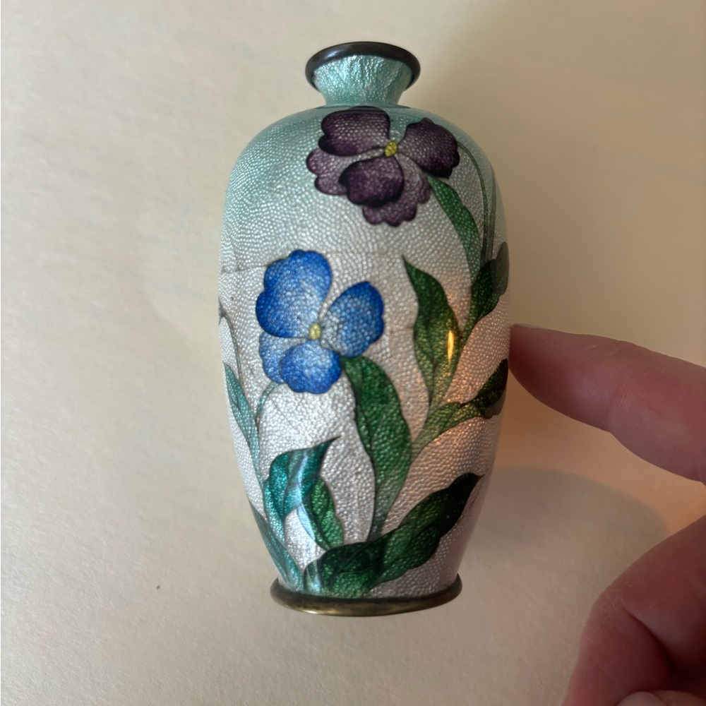 Vintage mini cloisonné vase